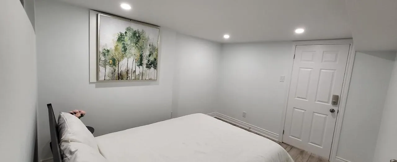 Queen Bedroom With Private Washroom Near 401, 404, Dvp, Markham, North York, Free Parking Toronto Guest house